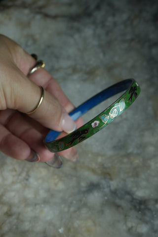 BLACKBIRD FLY - VINTAGE CLOISONNÉ BANGLE