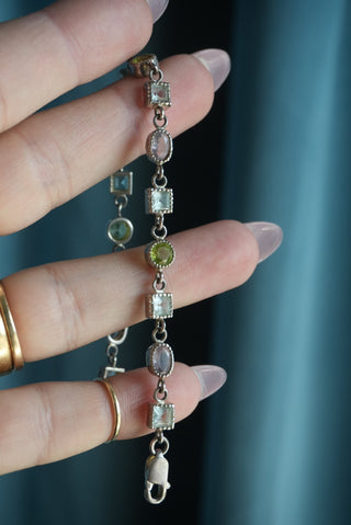 Candy Cutie - Sterling Pastel Gemstone Bracelet