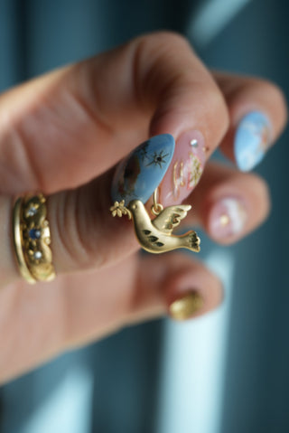 14K TURTLE DOVE CHARM