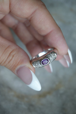 AMETHYST ORBS SZ 10