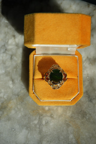 14K AMMOLITE RING