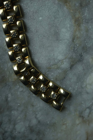 STATEMENT LINKS - GOLDTONE LEOPARD LINK