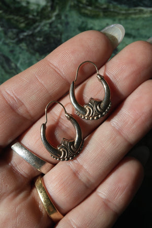 ANTIQUE DROP HOOPS