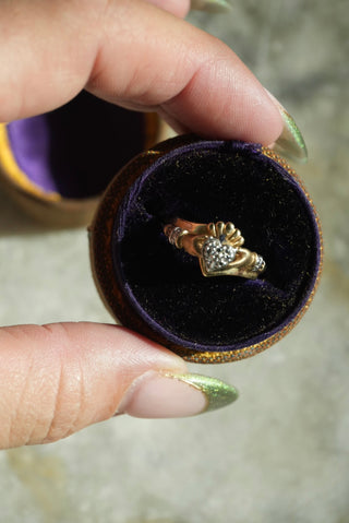 10k Claddagh Bracelet Ring