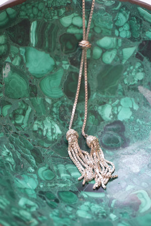 STERLING TASSEL LARIAT