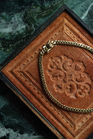 14k Mini Curb Link Bracelet