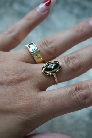 VINTAGE ONYX RING