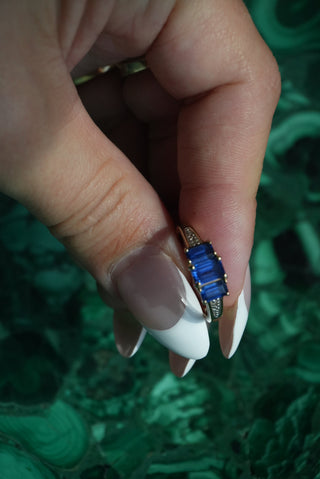 10K BLUE SAPPHIRE RING