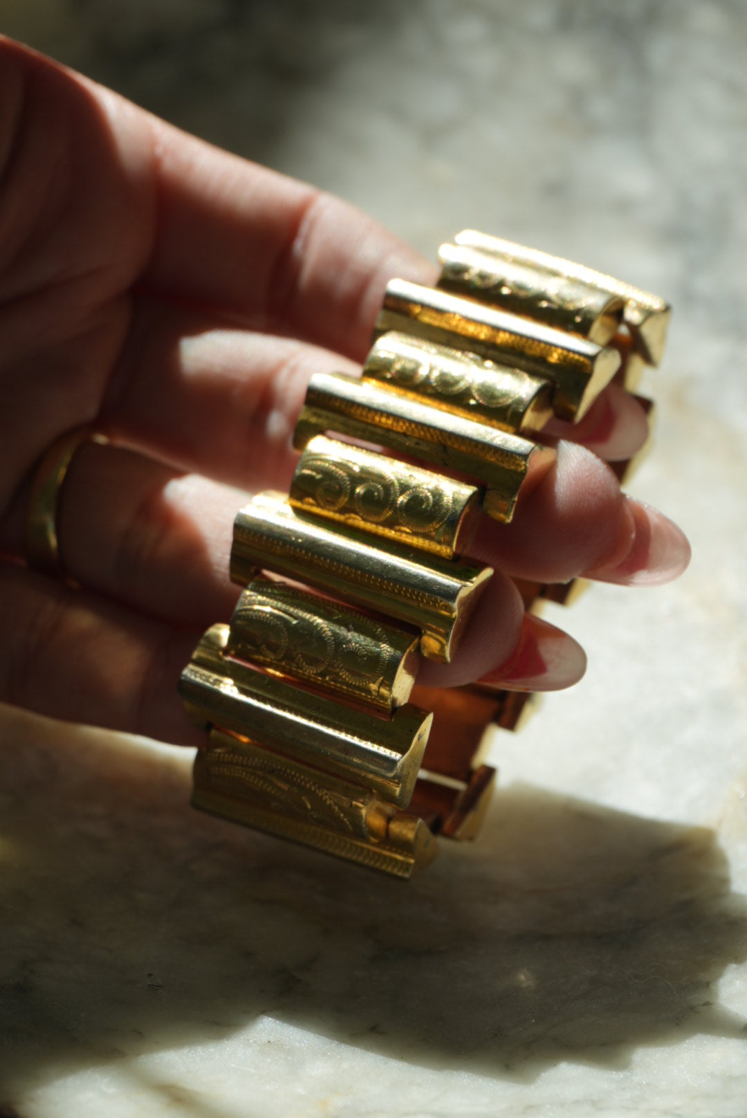 RARE ANTIQUE GOLD FILL BRACELET