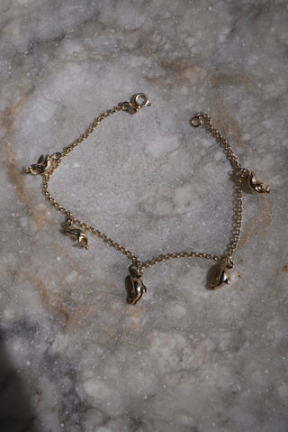 Keep Swimming - Vermeil Dolphin Bracelet