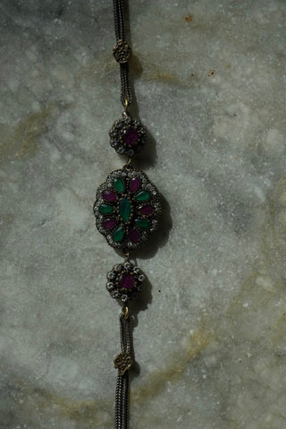 Merry Burst - Gemstone Cluster Bracelet