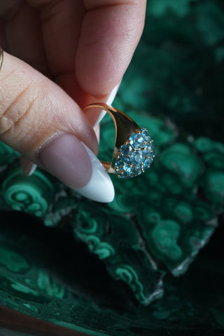 14k Topaz Dome Ring
