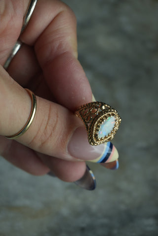 14K OPAL MARQUEE