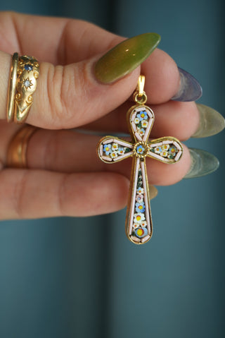 VINTAGE ITALIAN MOSAIC CROSS