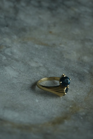 10K BLUE SPINEL RING