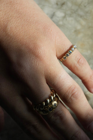 Spotlight On - Vermeil Stacking Band Size 5