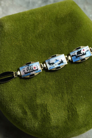 Norwegian Voyage - Sterling Enamel Bracelet