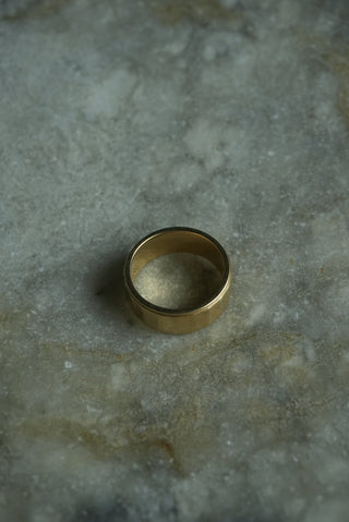 14K SOLID GOLD PANEL RING