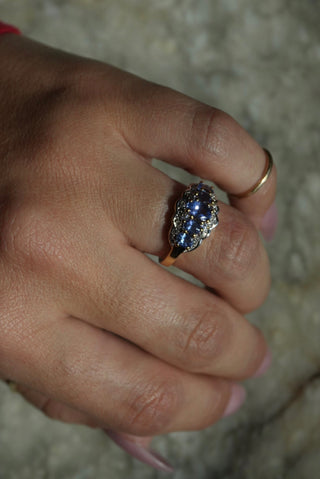 Princess Tiara - Vermeil Gemstone Ring Size 7