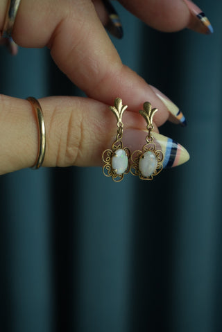 10K OPAL DROP EARRINGS