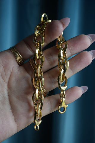 Double Up - Vermeil Chunky Link Bracelet