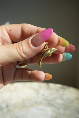 14K DOLPHIN CHARM