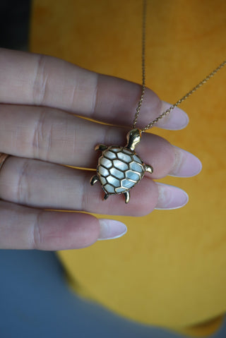 MOTHER OF PEARL TURTLE