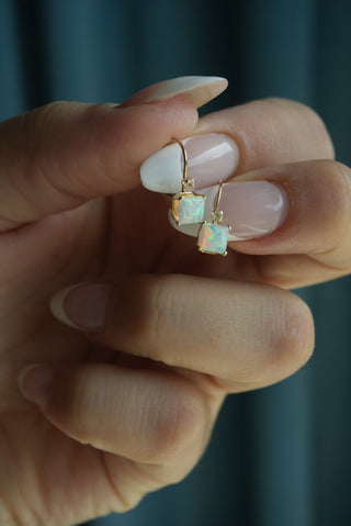 14K OPAL DROP EARRINGS
