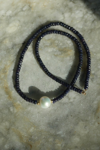 SAPPHIRE PEARL NECKLACE