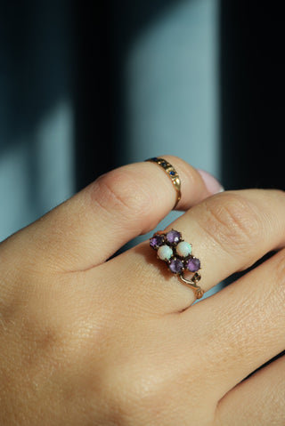 ANTIQUE AMETHYST OPAL RING