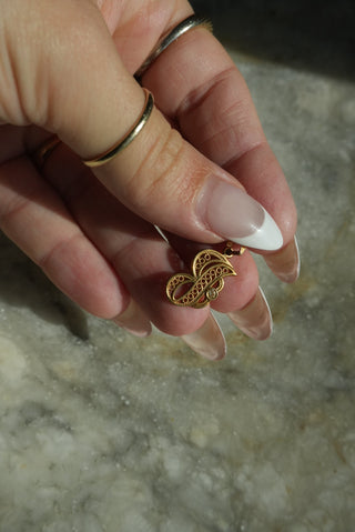 14K J PENDANT