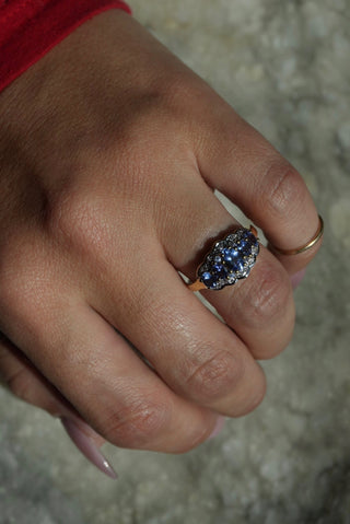 Princess Tiara - Vermeil Gemstone Ring Size 7