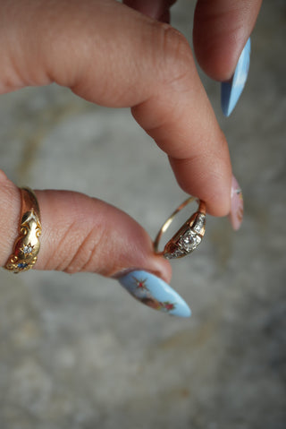 14K VICTORIAN DIAMOND RING