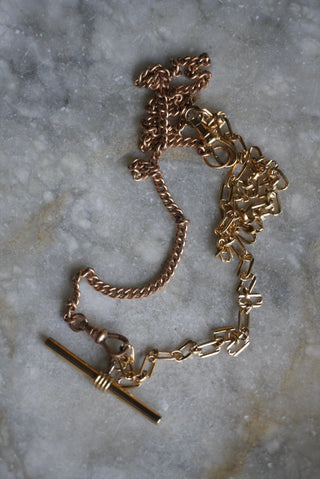 GOLD FILL WATCH CHAIN NECKLACE