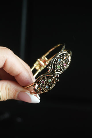 Paisley Baby - Vintage Costume Hinge Bangle