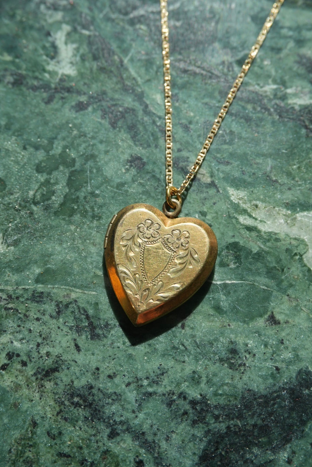 ANTIQUE SHIELD LOCKET