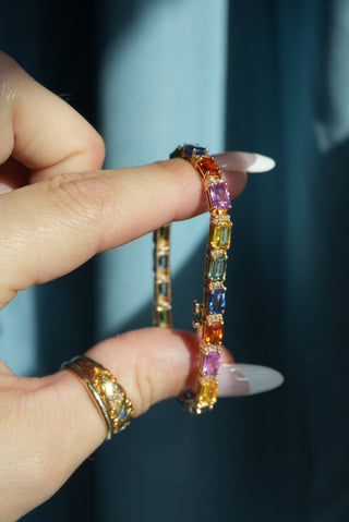 EFFY 14K SAPPHIRE TENNIS BRACELET