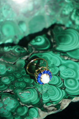 14K LAPIS & OPAL RING