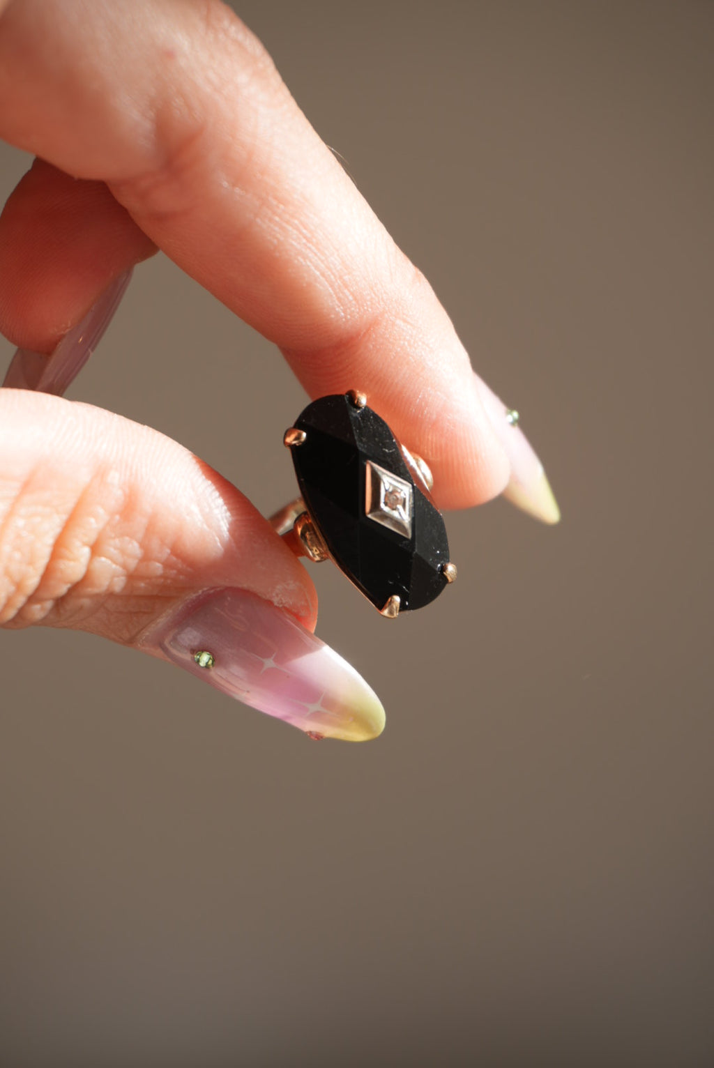 CUSHION CUT BLACK ONYX