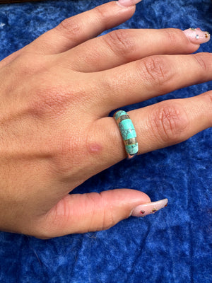 TURQUOISE BANDS SZ 8