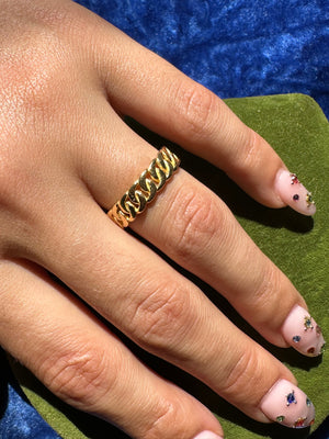 CUBAN LINK CHAIN RING