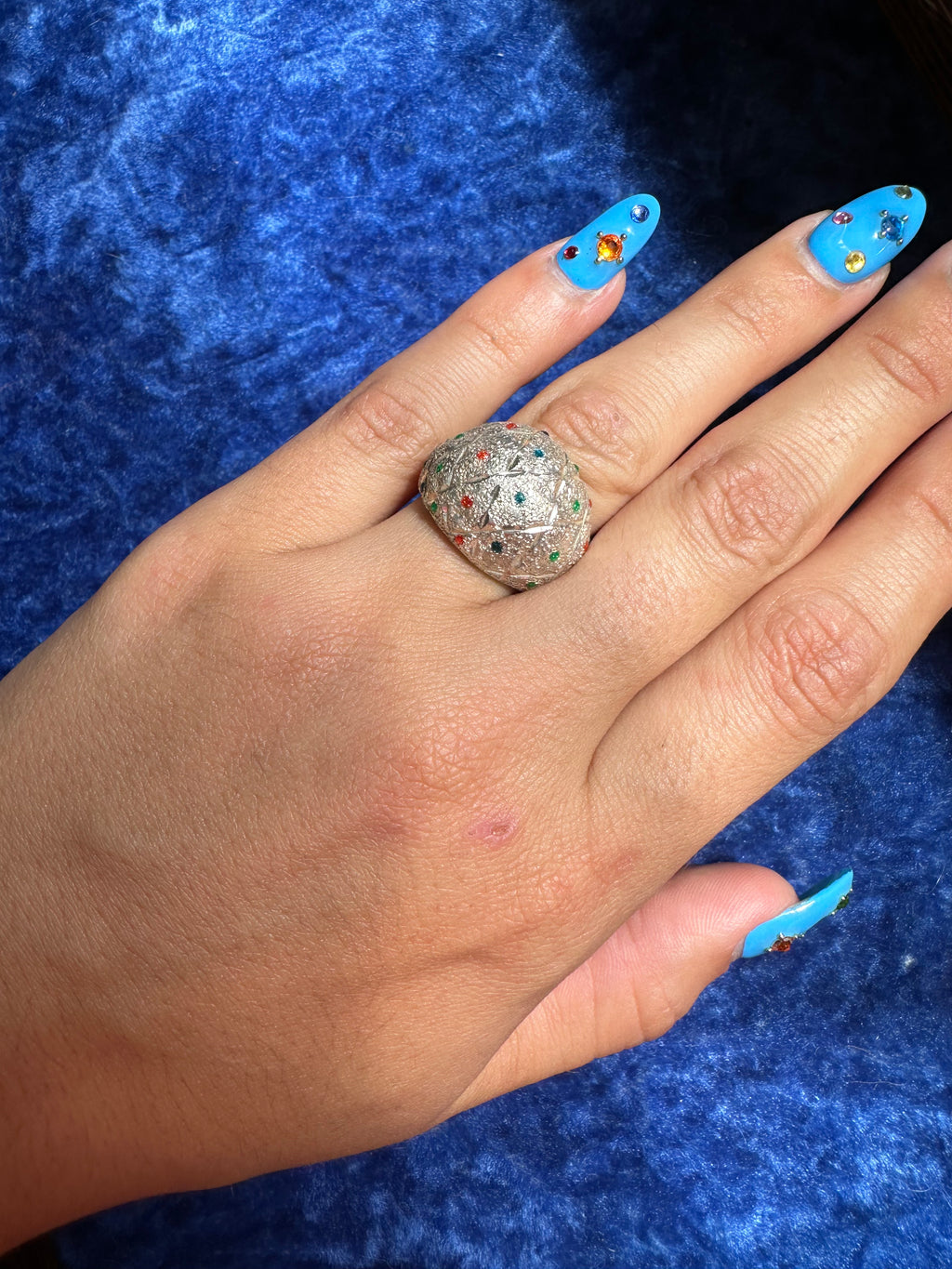 MID-CENTURY DOME RING SZ 7