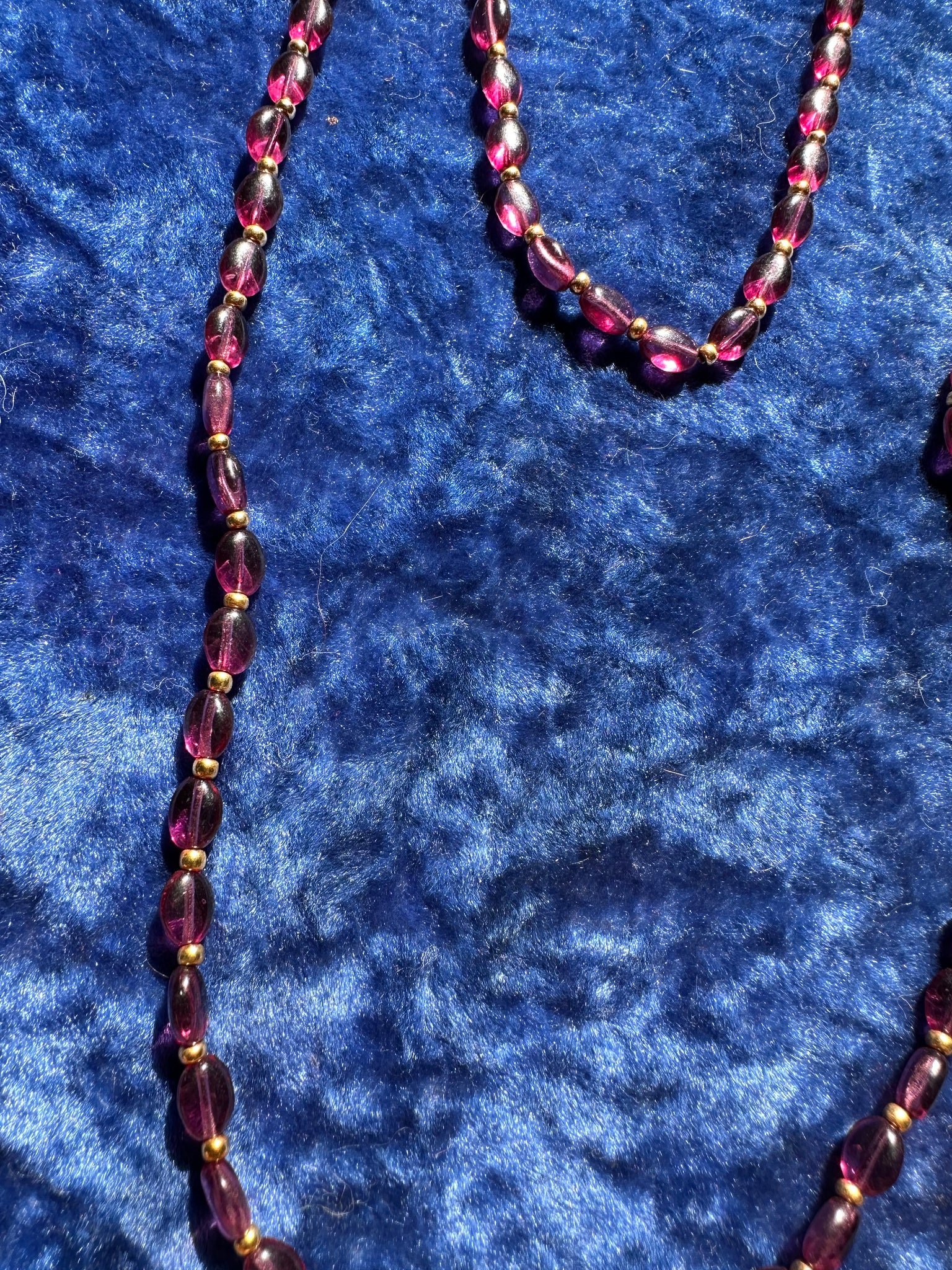 PURPLE BEADED NECKLACE