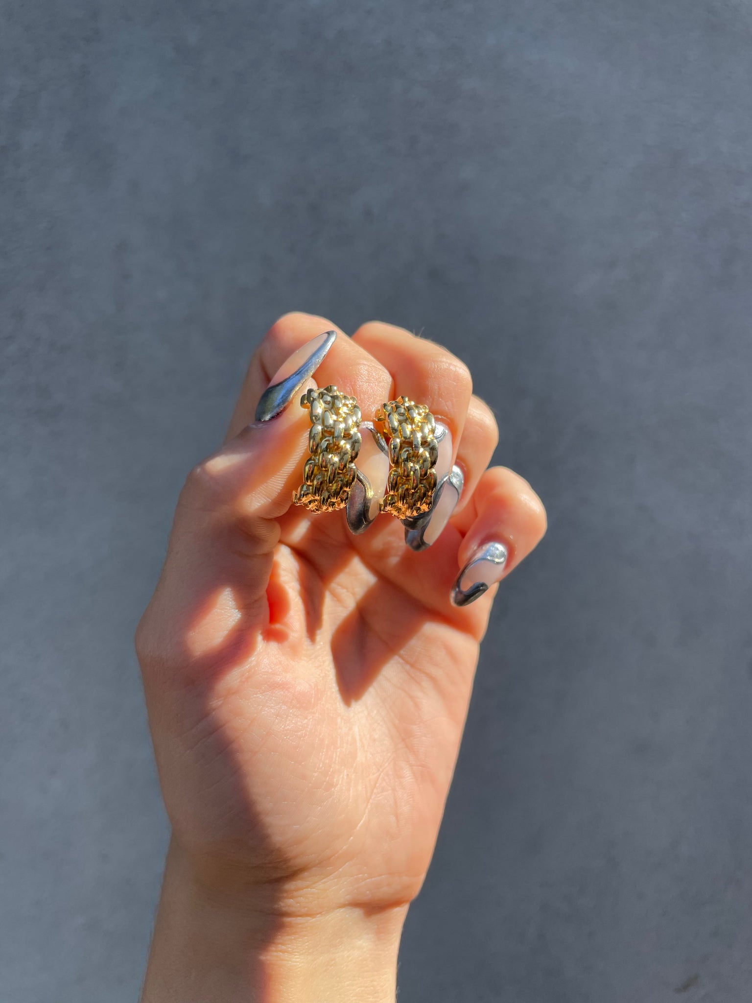 GOLDEN FOIL HOOPS