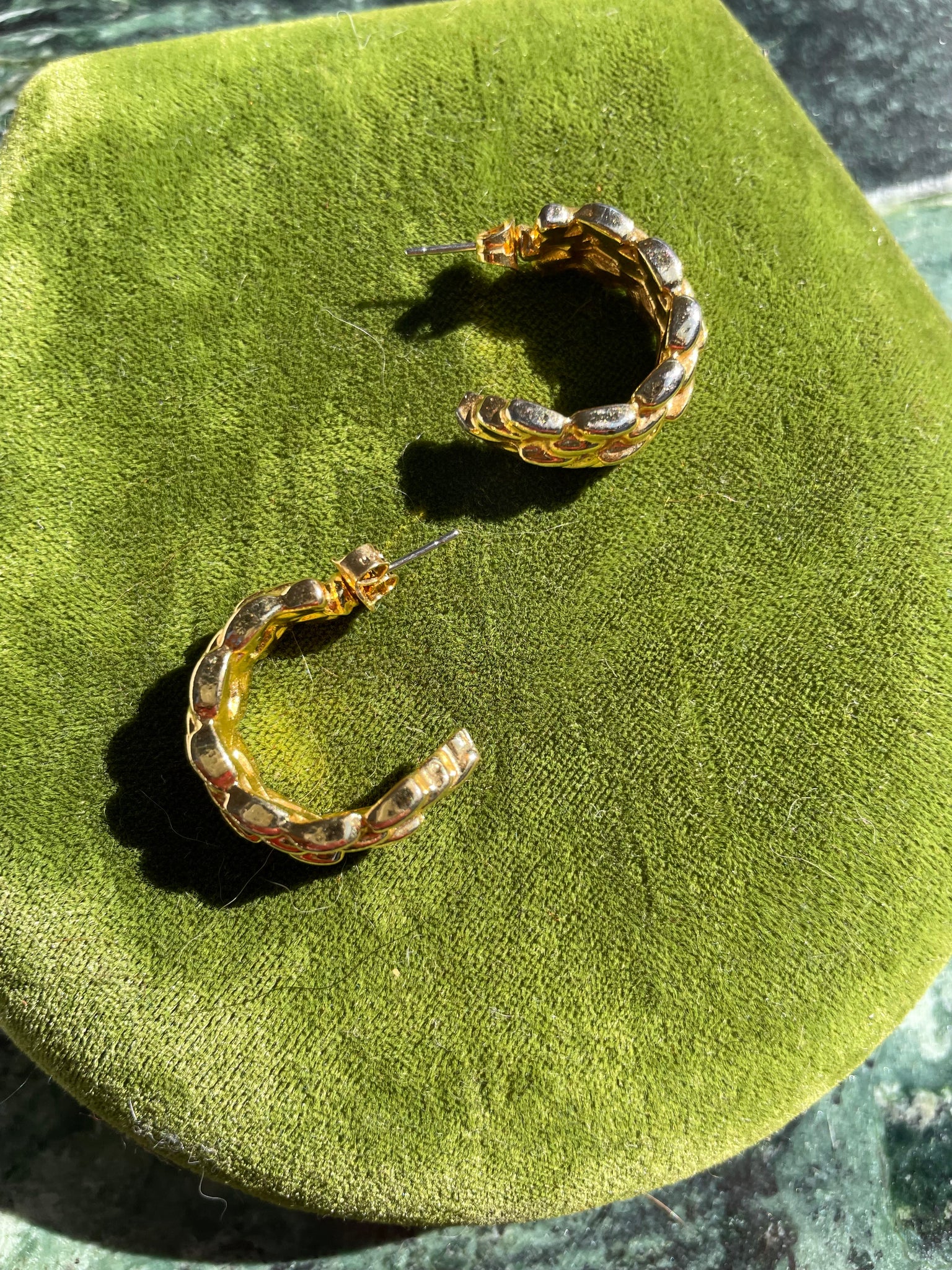 GOLDEN FOIL HOOPS
