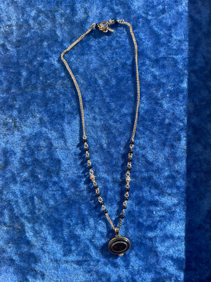 BLACK ONYX TOGGLE CHAIN