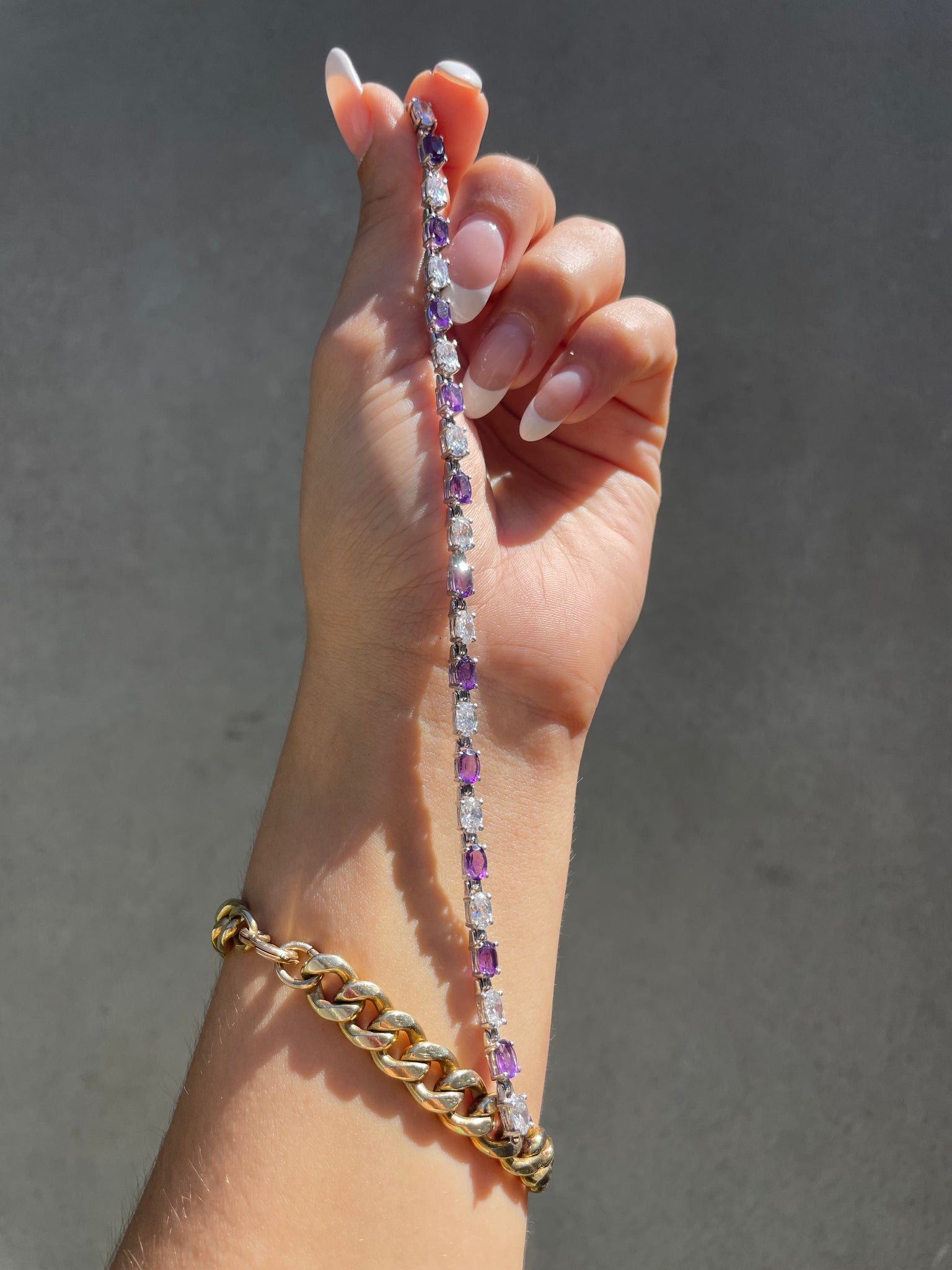AMETHYST TENNIS BRACELET