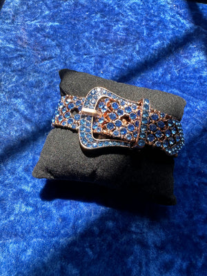 RHINESTONE BUCKLE BRACELET